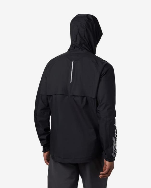 Chaqueta cortavientos Columbia Rogue Runner Wind negro blanco - #2