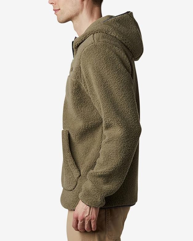 Forro polar con capucha Columbia Rugged Ridge II Sherpa verde grisáceo - #2