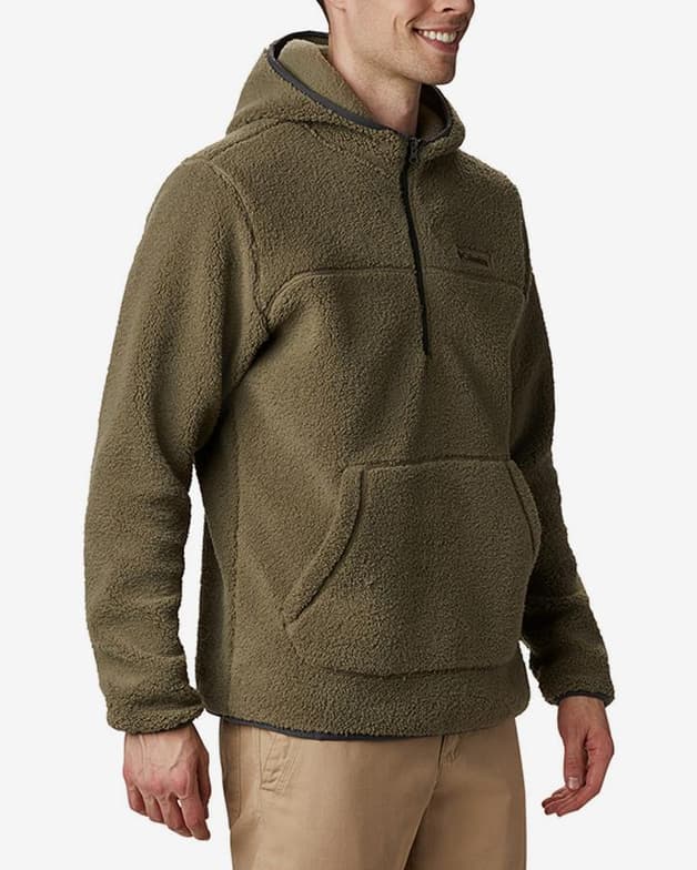 Forro polar con capucha Columbia Rugged Ridge II Sherpa verde grisáceo - #4