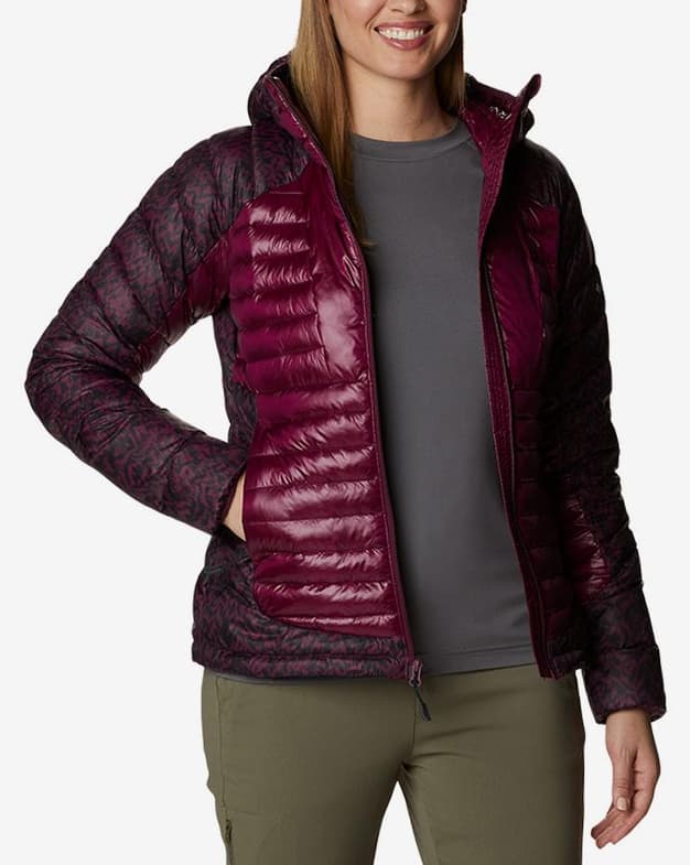 Chaqueta Columbia Labyrinth Loop Hooded Omni-Heat Infinity granate mujer - #4