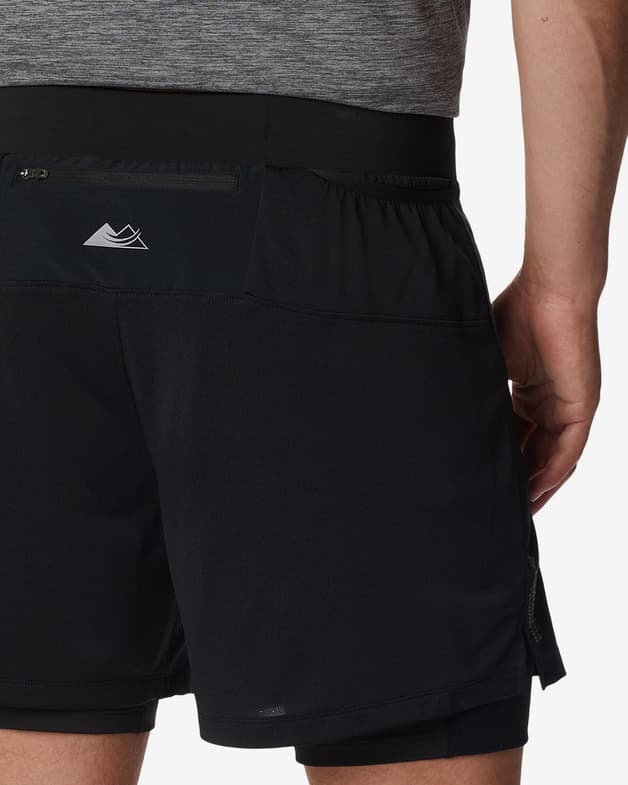 Pantalón corto Columbia Endless Trail 2 in 1 Short negro - #5