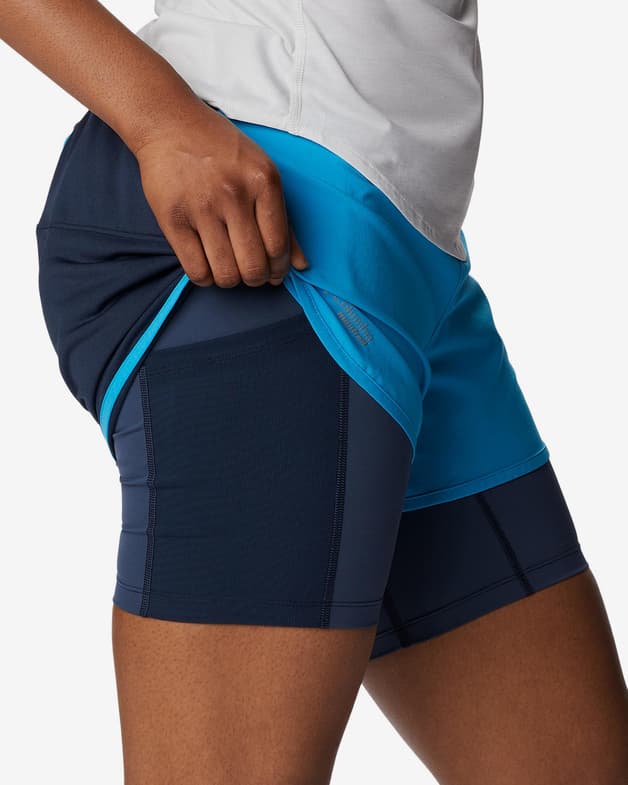 Pantalón corto Columbia Endless Trail 2 in 1 Short azul mujer - #6