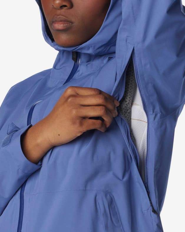Chaqueta con capucha Columbia Ampli-Dry II Shell azul lila mujer - #8