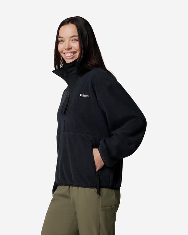 Forro polar Columbia Sequoia Grove Half Zip Fleece negro asfalto mujer - #2