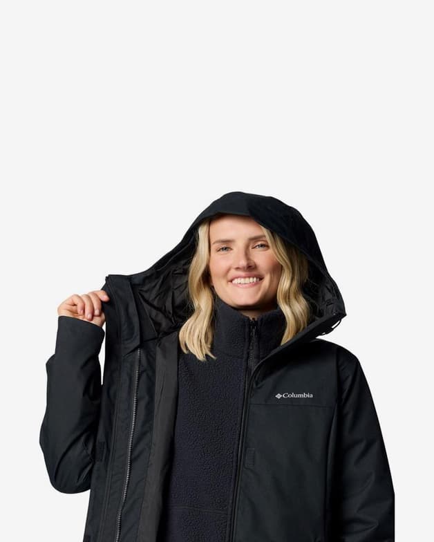 Chaqueta con capucha Columbia Hikebound II Interchange negro mujer - #7