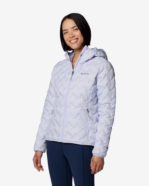 Chaqueta con capucha Columbia Delta Ridge II Down violeta claro mujer - #3