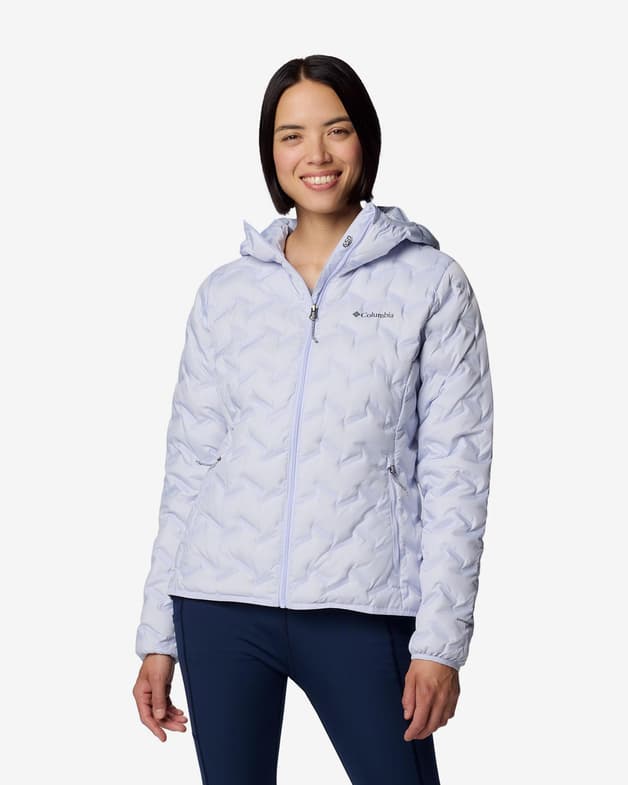Chaqueta con capucha Columbia Delta Ridge II Down violeta claro mujer - #1