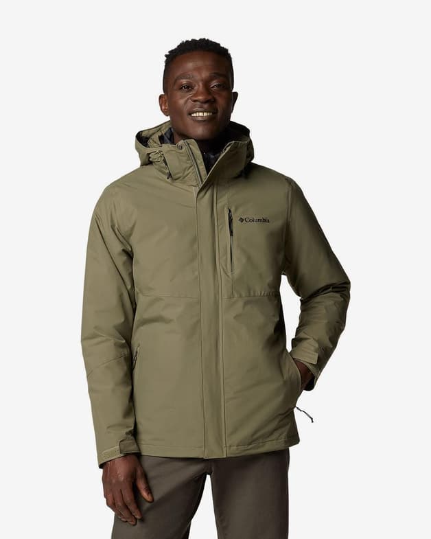 Chaqueta con capucha Columbia Element Blocker III Interchange marrón verdáceo - #1