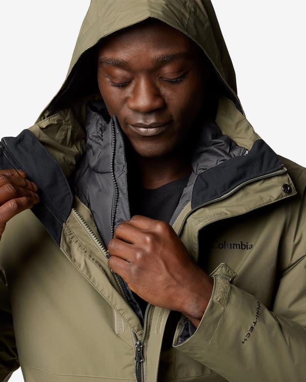 Chaqueta con capucha Columbia Element Blocker III Interchange marrón verdáceo - #8