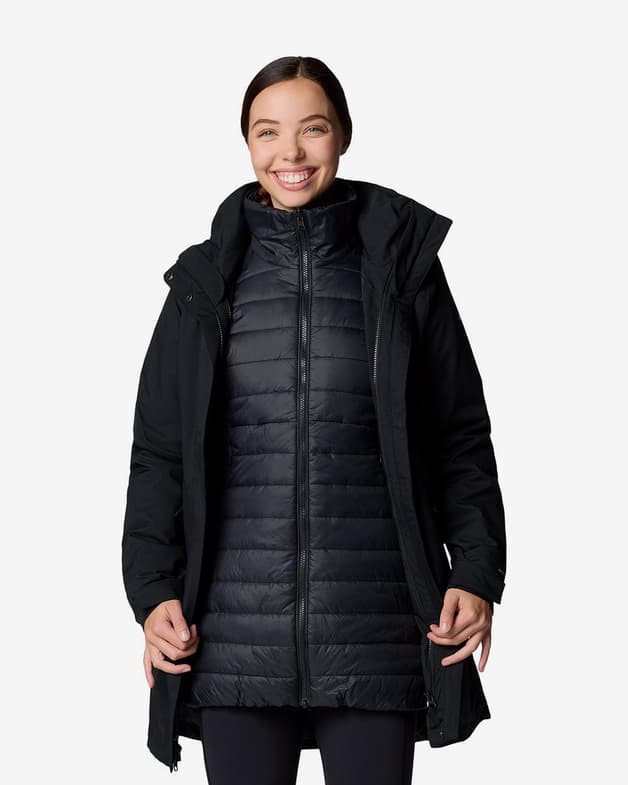 Chaqueta con capucha Columbia Pulaski II Interchange negro mujer - #4