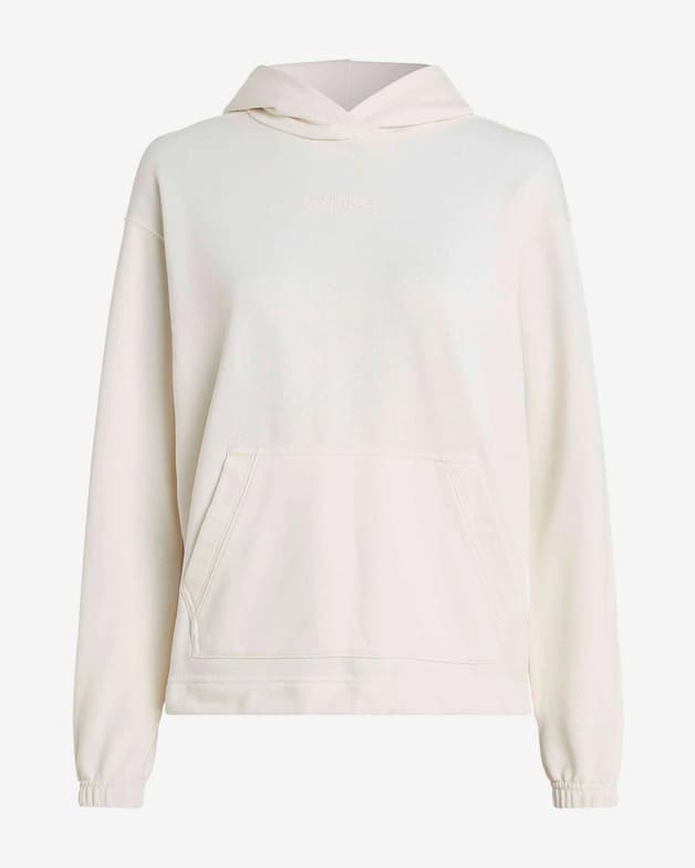 Sudadera con capucha Calvin Klein Fleece Middle Small Logo blanco mujer - #1