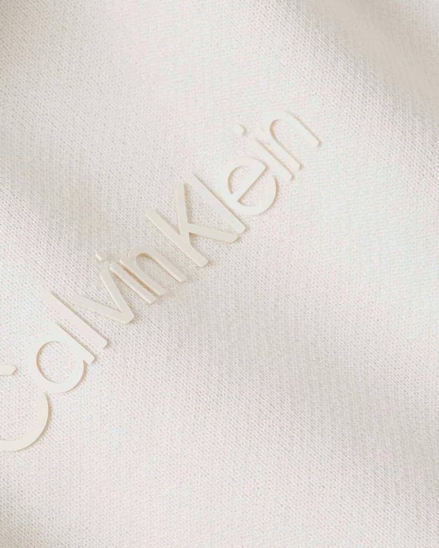 Sudadera con capucha Calvin Klein Fleece Middle Small Logo blanco mujer - #3