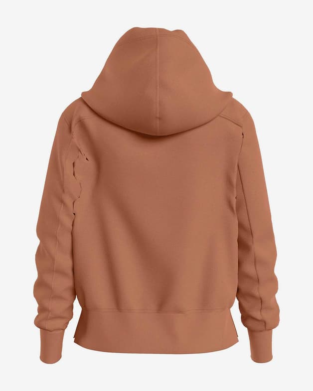 Sudadera con capucha Calvin Klein Jeans Archival Monologo naranja mujer - #2