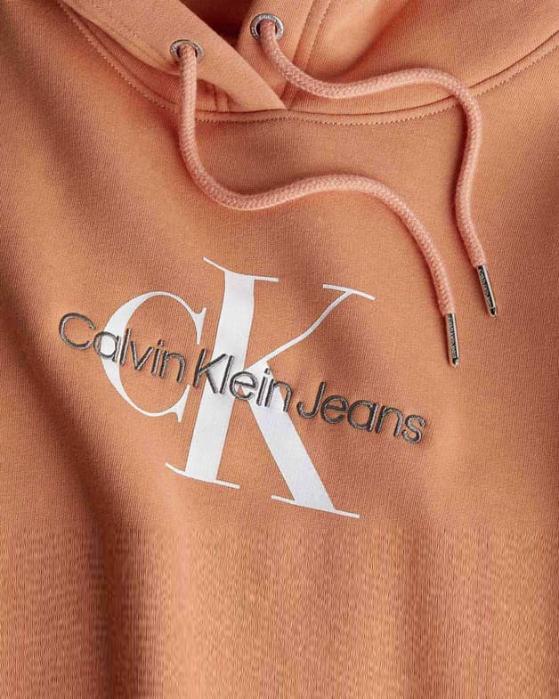 Sudadera con capucha Calvin Klein Jeans Archival Monologo naranja mujer - #6