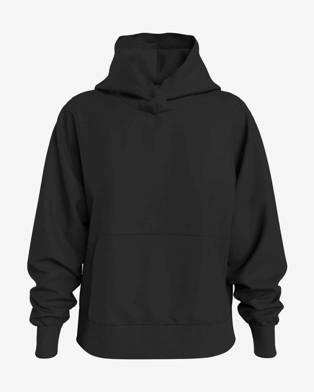 Sudadera con capucha Calvin Klein Jeans Back Bold negro blanco dorado mujer - #1