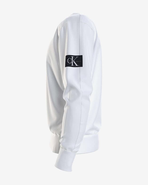 Sudadera Calvin Klein Jeans Badge Crew blanco - #3