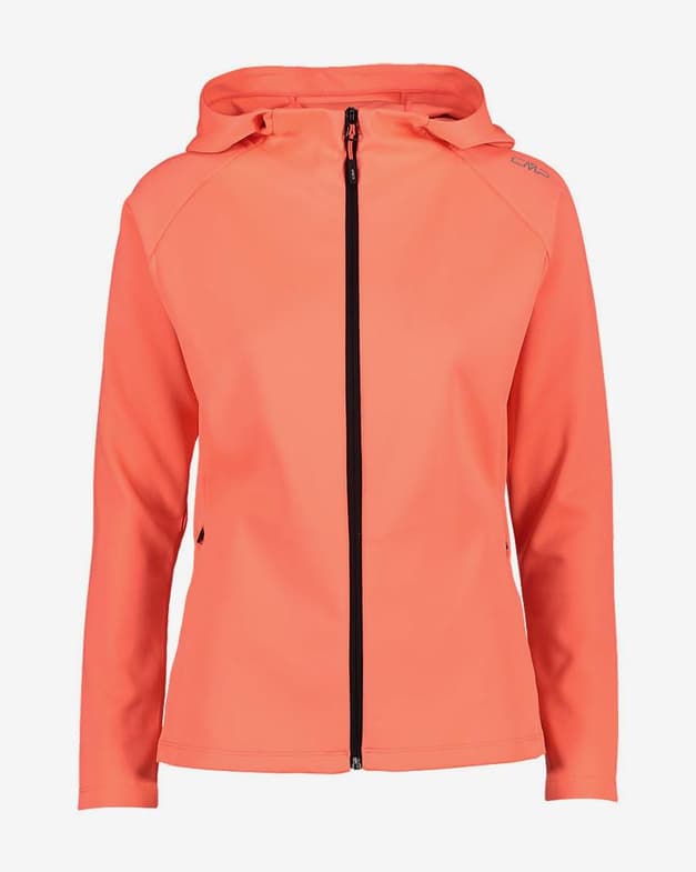 Sudadera con capucha CMP 4 Way Full Zip naranja claro mujer - #1