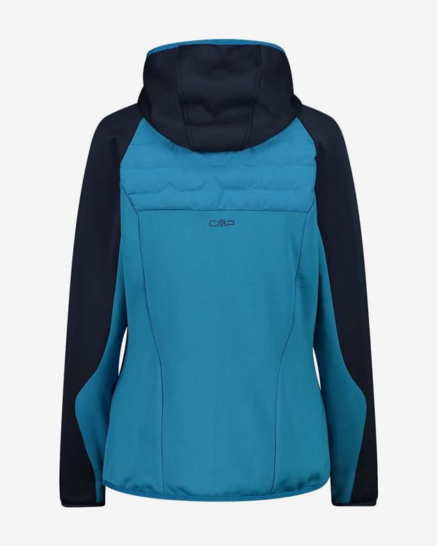 Chaqueta con capucha CMP Hybrid Stretch Performance azul mujer - #3