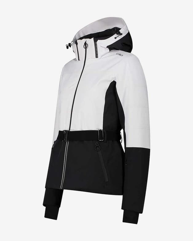 Chaqueta con capucha CMP 4 Way Stretch Ski blanco negro mujer - #3