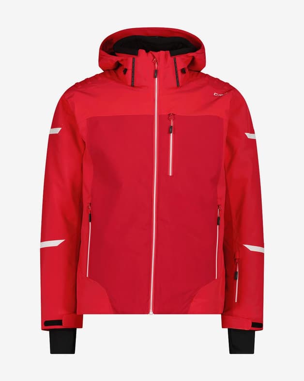 Chaqueta con capucha CMP Ski 4 Way Stretch Fabric rojo brillante - #1