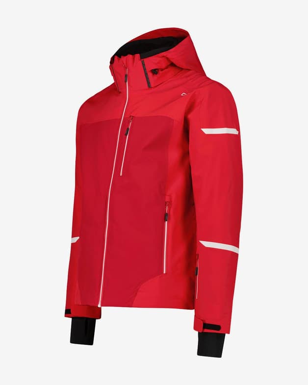 Chaqueta con capucha CMP Ski 4 Way Stretch Fabric rojo brillante - #3