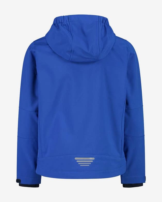 Chaqueta con capucha CMP Hood Fix Softshell azul eléctrico lima infantil - #3