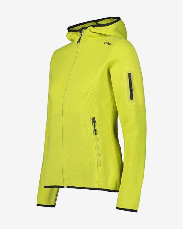 Forro polar CMP Fix Hood Knitted amarillo lima mujer - #3