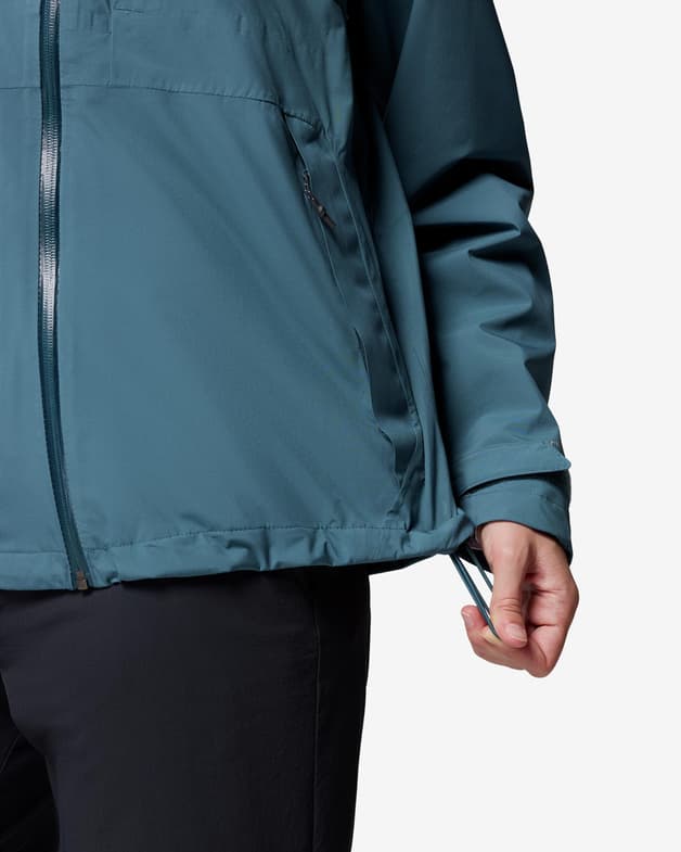 Chaqueta con capucha Columbia Ampli-Dry II Shell azul verdoso mujer - #8