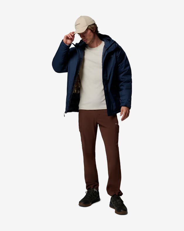 Chaqueta con capucha Columbia Oak Harbor II Insulated azul medianoche - #9