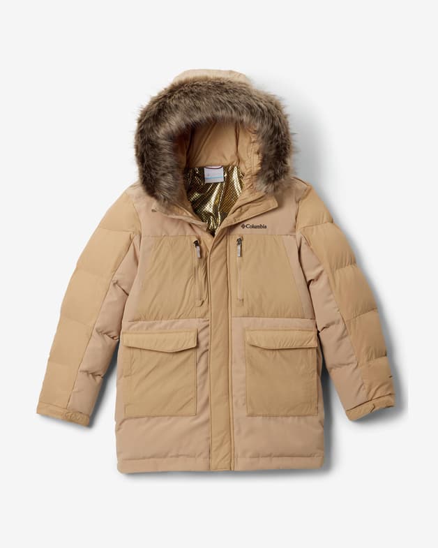 Chaqueta con capucha Columbia Marquam Peak Fusion II Parka beige niño - #1