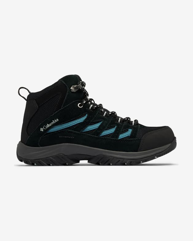Botas Columbia Crestwood Mid Waterproof negro asfalto azul mujer - #2