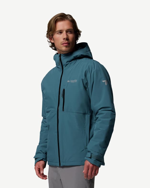 Chaqueta con capucha Columbia Explorer's Edge II Insulated azul verdoso - #2