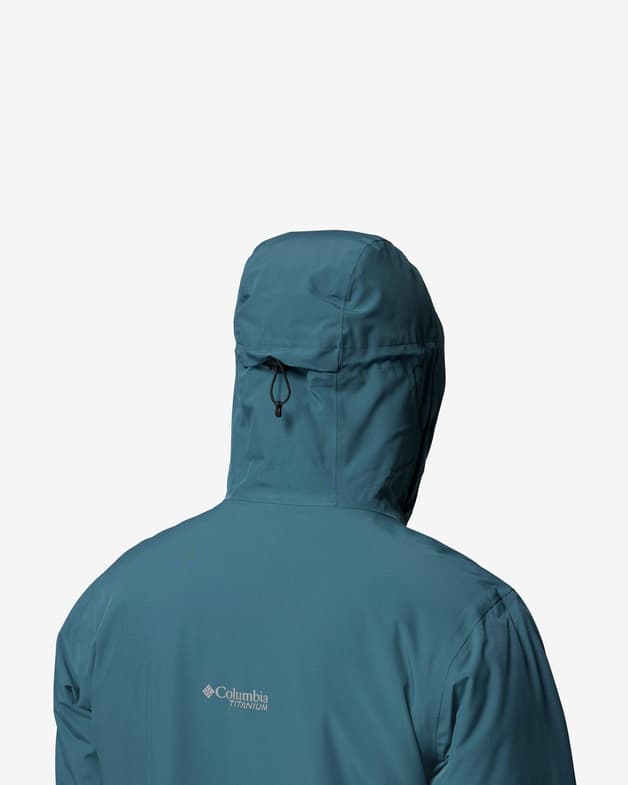Chaqueta con capucha Columbia Explorer's Edge II Insulated azul verdoso - #10