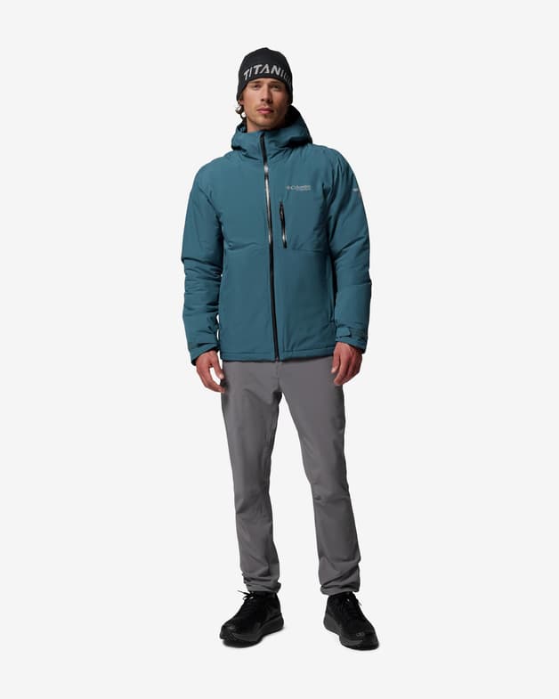 Chaqueta con capucha Columbia Explorer's Edge II Insulated azul verdoso - #7