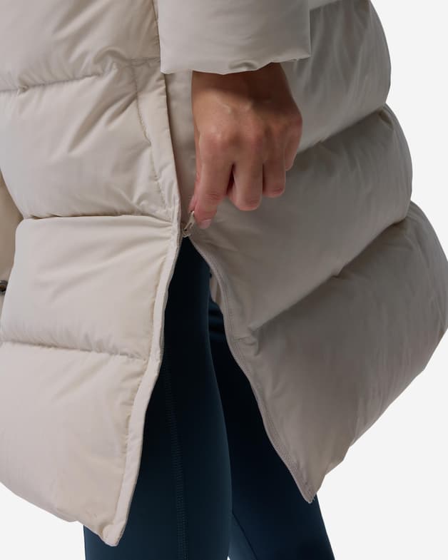 Chaqueta con capucha Columbia Amaze Puff Long beige claro mujer - #21