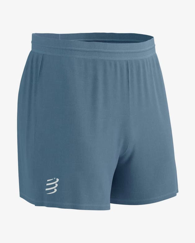 Pantalón corto Compressport Performance azul acero - #1