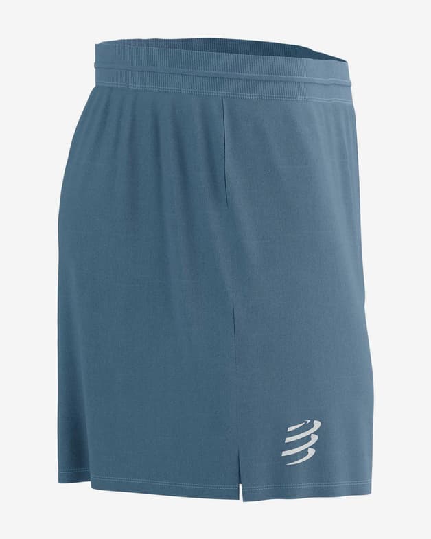 Pantalón corto Compressport Performance azul acero - #3