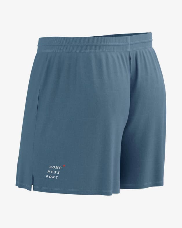 Pantalón corto Compressport Performance azul acero - #6