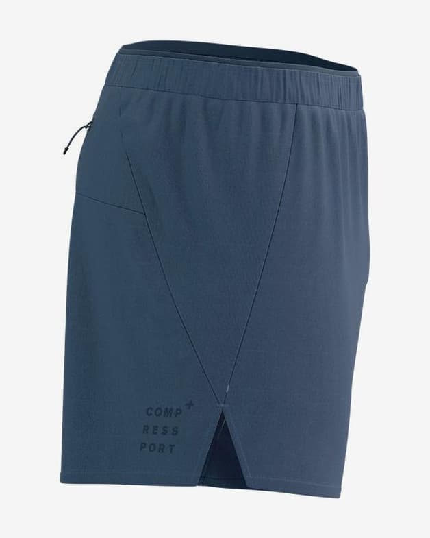 Pantalón corto Compressport Performance azul indigo - #3