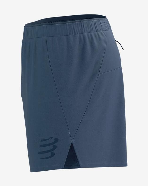 Pantalón corto Compressport Performance azul indigo - #7