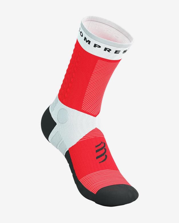 Calcetines Compressport Ultra Trail v2.0 rojo blanco negro - #3