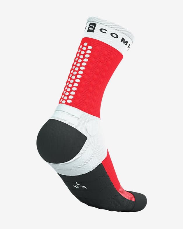 Calcetines Compressport Ultra Trail v2.0 rojo blanco negro - #5