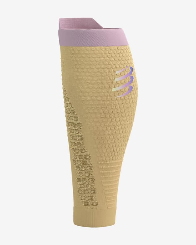 Medias de compresión Compressport R2 3.0 beige violeta - #7