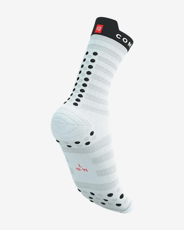 Calcetines Compressport Pro Racing v4.0 Ultralight Run High blanco rojo negro - #6