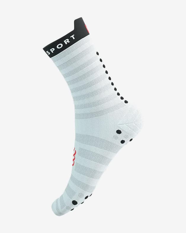 Calcetines Compressport Pro Racing v4.0 Ultralight Run High blanco rojo negro - #12