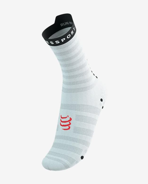 Calcetines Compressport Pro Racing v4.0 Ultralight Run High blanco rojo negro - #14