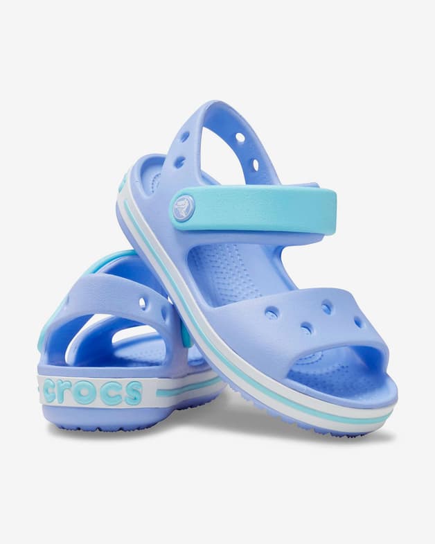 Sandalias Crocs Crocband azul blanco infantil - #3