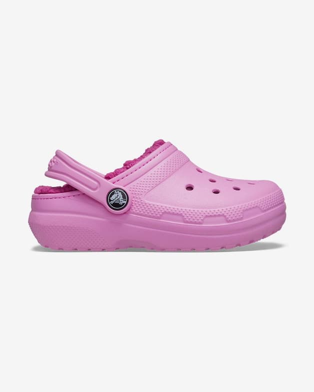 Crocs Classic Lined Clog T rosa claro infantil - #1