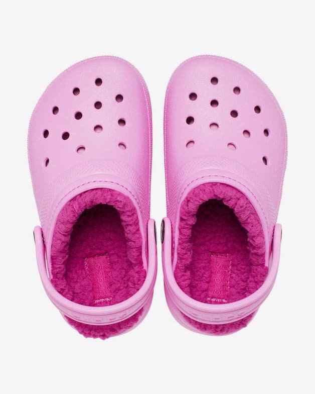 Crocs Classic Lined Clog T rosa claro infantil - #3