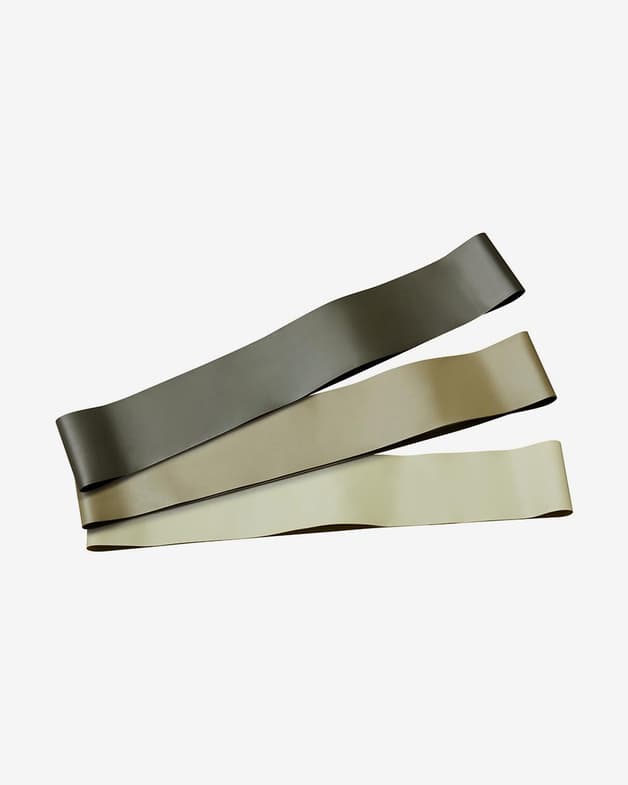 Set de banda elástica Casall verde claro oscuro crema (3 unidades) - #1